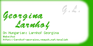georgina larnhof business card